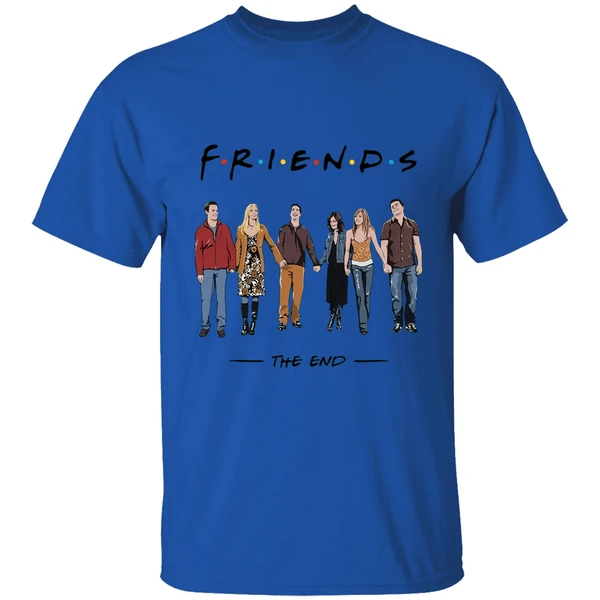 friends the end thank you matthew perry shirt royalblue