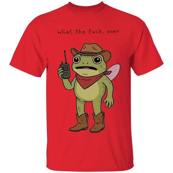 Frog Cowboy What The Fuck Over Shirt - Image 4