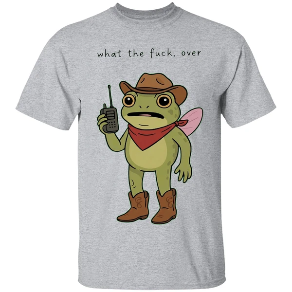 frog-cowboy-what-the-fuck-over-shirt-sportgrey