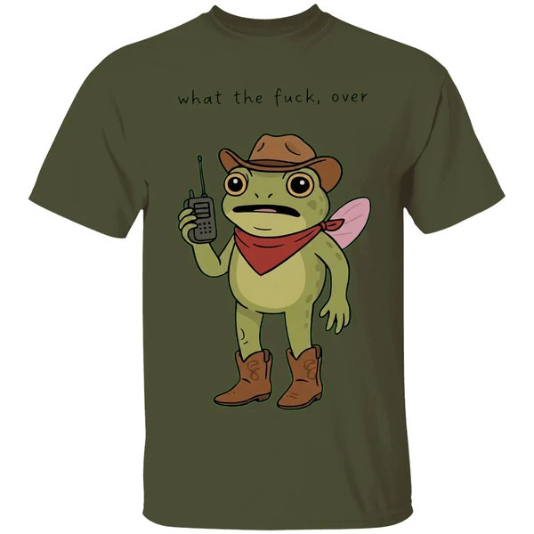 Frog Cowboy What The Fuck Over Shirt - Image 9