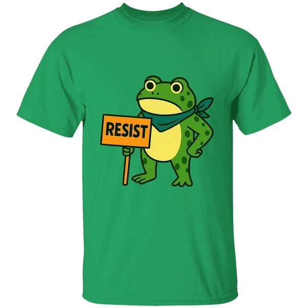 Frog Resist Portland Frog Protest Activist Political 2025 Shirt - Image 8