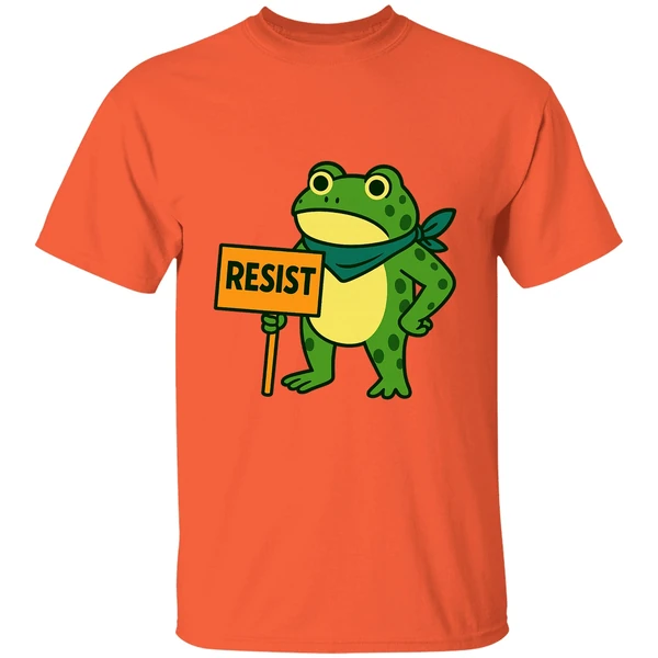 Frog Resist Portland Frog Protest Activist Political 2025 Shirt - Image 5