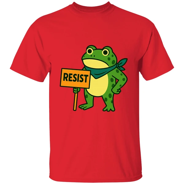 Frog Resist Portland Frog Protest Activist Political 2025 Shirt - Image 6