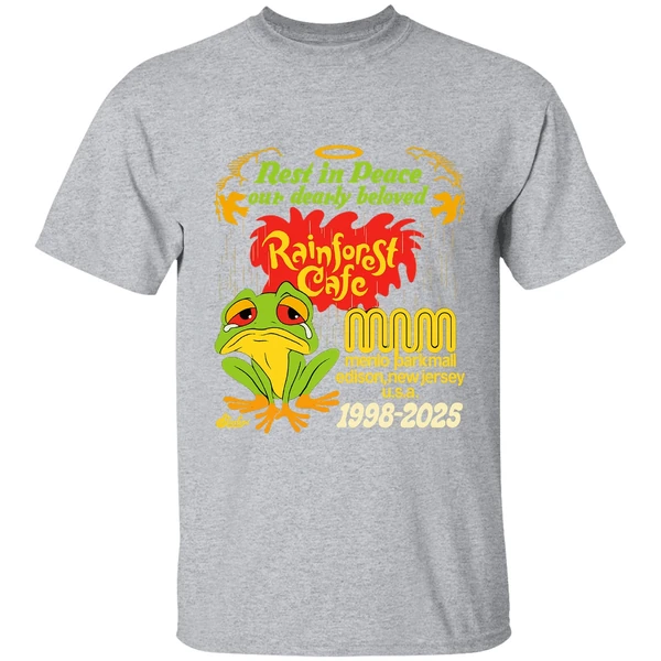 Frog Rest In Peace Our Dearly Beloved Rainforest Cafe 1998 2025 Shirt