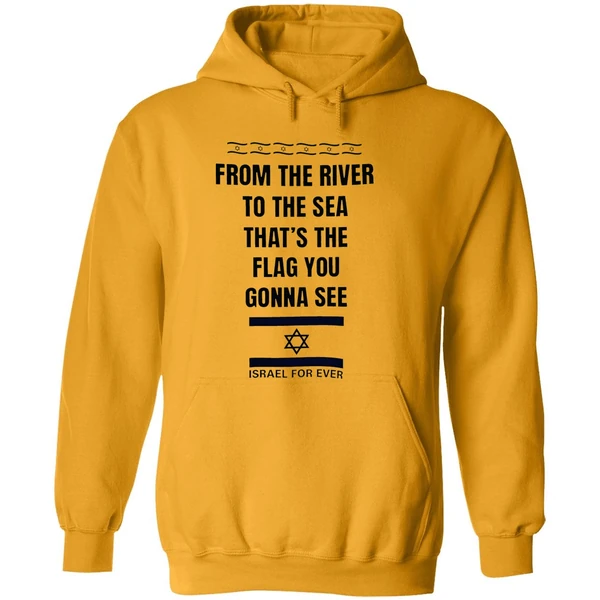 From The River To The Sea Thats The Flag Youre Gonna See Israel For Ever Hoodie