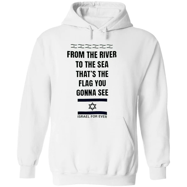 From The River To The Sea Thats The Flag Youre Gonna See Israel For Ever Hoodie - Image 8