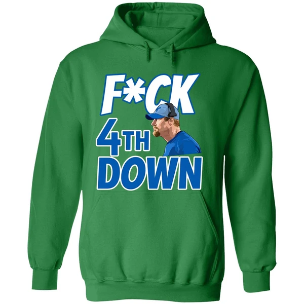 Fuck 4th Down Dan Campbell Detroit Lions Hoodie - Image 2