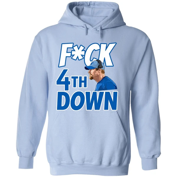 Fuck 4th Down Dan Campbell Detroit Lions Hoodie - Image 4