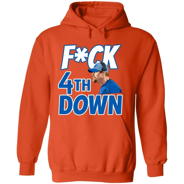 Fuck 4th Down Dan Campbell Detroit Lions Hoodie - Image 6