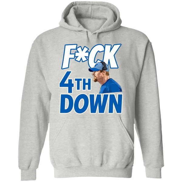 Fuck 4th Down Dan Campbell Detroit Lions Hoodie - Image 9