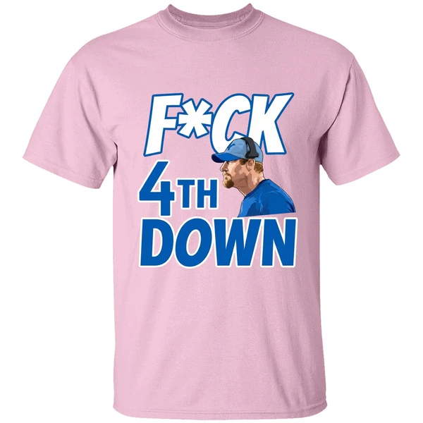Fuck 4th Down Dan Campbell Detroit Lions Shirt - Image 2