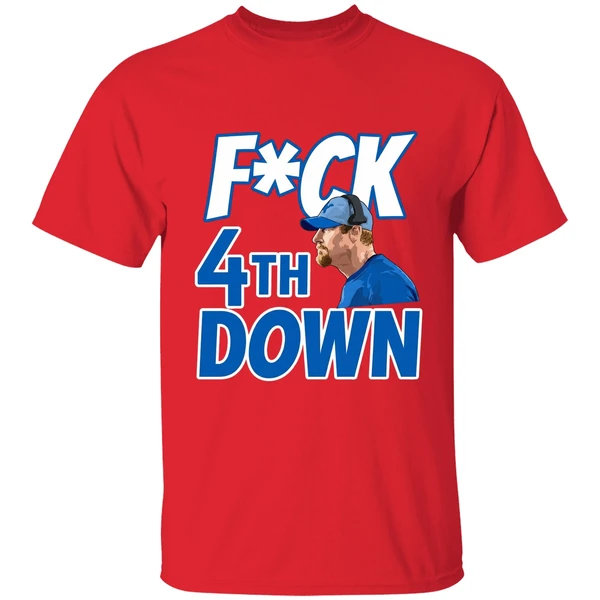 Fuck 4th Down Dan Campbell Detroit Lions Shirt - Image 4