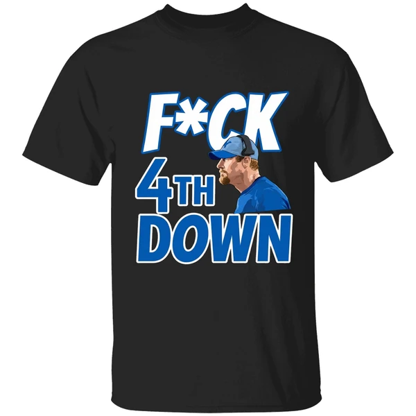 Fuck 4th Down Dan Campbell Detroit Lions Shirt - Image 7