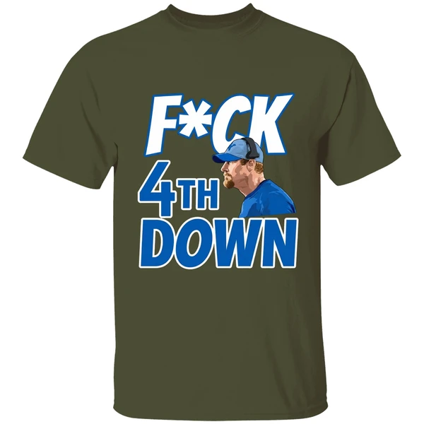 Fuck 4th Down Dan Campbell Detroit Lions Shirt - Image 9