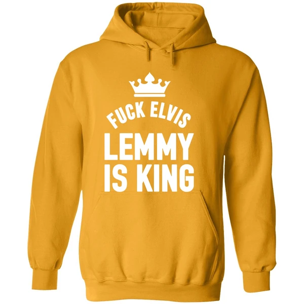Fuck Elvis Lemmy Is King Hoodie