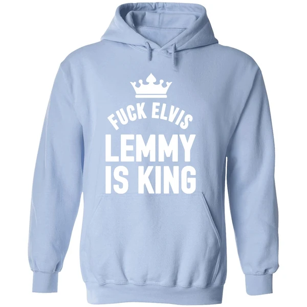 Fuck Elvis Lemmy Is King Hoodie - Image 4