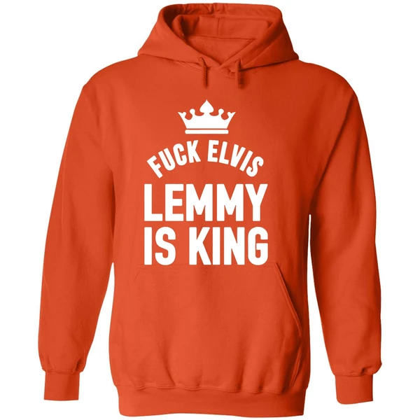 Fuck Elvis Lemmy Is King Hoodie - Image 6