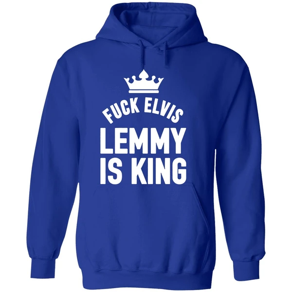 Fuck Elvis Lemmy Is King Hoodie - Image 7
