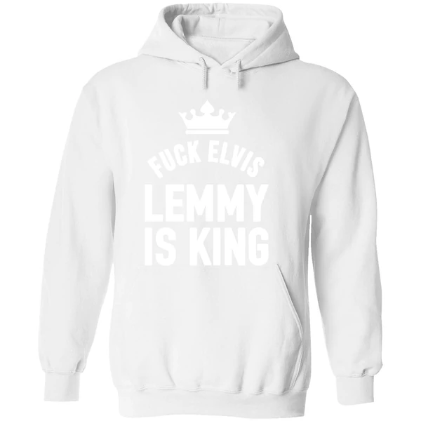 Fuck Elvis Lemmy Is King Hoodie - Image 8