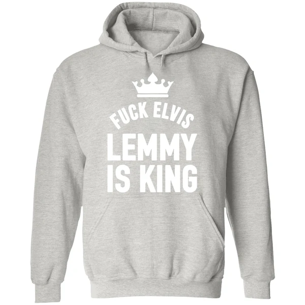 Fuck Elvis Lemmy Is King Hoodie - Image 9