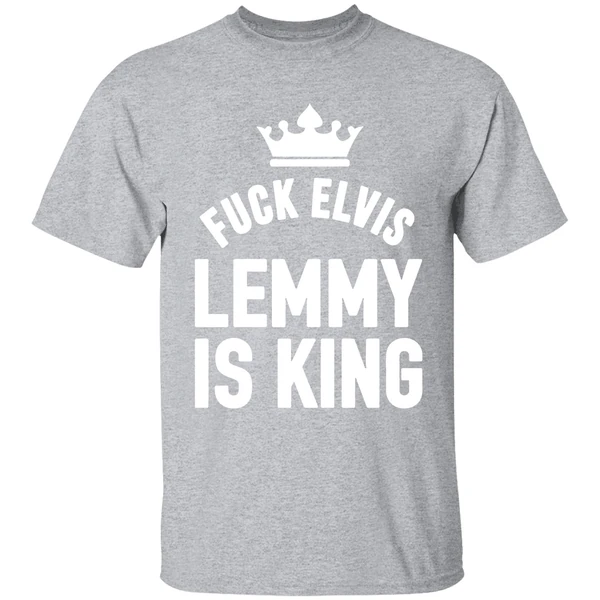 Fuck Elvis Lemmy Is King Shirt - Image 9