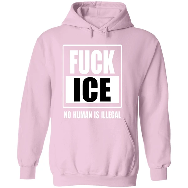 Fuck Ice No Human Is Illegal Hoodie - Image 5