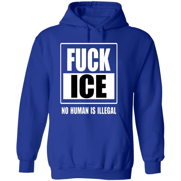 Fuck Ice No Human Is Illegal Hoodie - Image 7