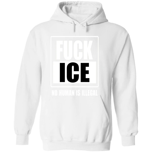 Fuck Ice No Human Is Illegal Hoodie - Image 8