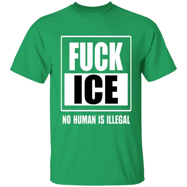 Fuck Ice No Human Is Illegal Shirt - Image 2
