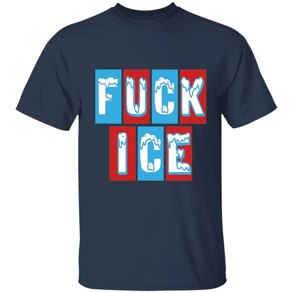 fuck ice shirt navy