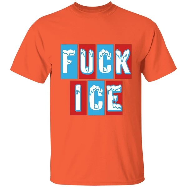 fuck ice shirt orange