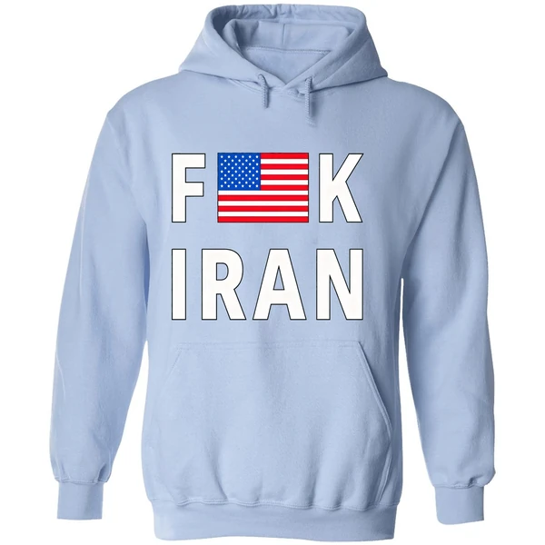 Fuck Iran Usa Flag Hoodie - Image 4