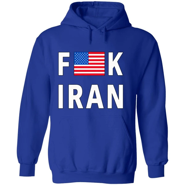 Fuck Iran Usa Flag Hoodie - Image 7