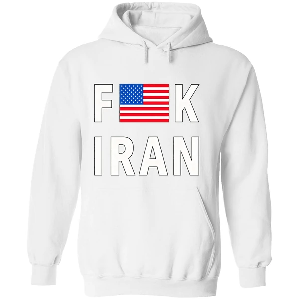 Fuck Iran Usa Flag Hoodie - Image 8