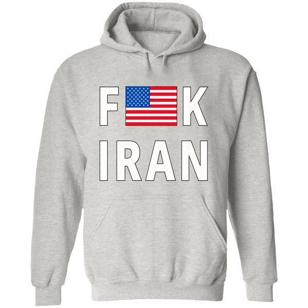 Fuck Iran Usa Flag Hoodie - Image 9