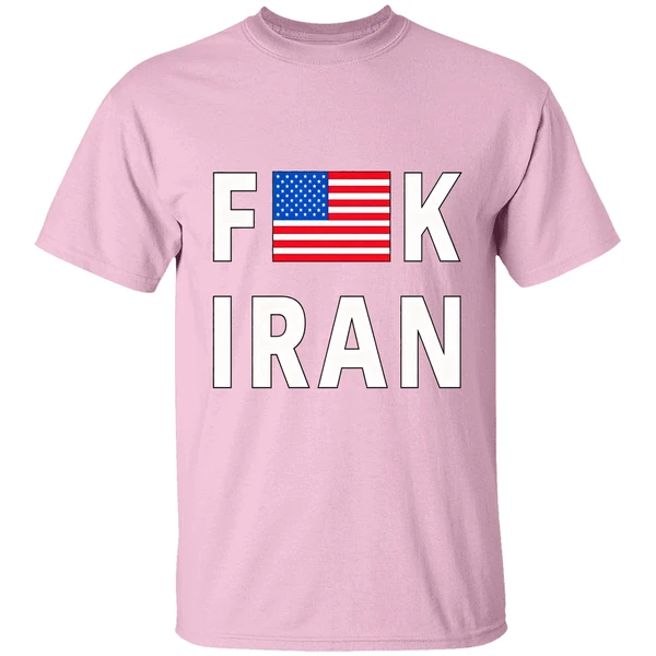 Fuck Iran Usa Flag Shirt - Image 3