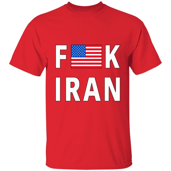 Fuck Iran Usa Flag Shirt - Image 7