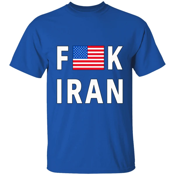Fuck Iran Usa Flag Shirt - Image 8