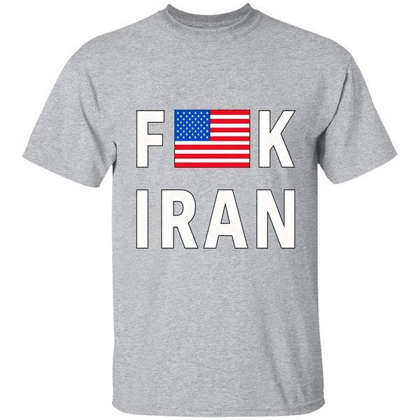 Fuck Iran Usa Flag Shirt - Image 9