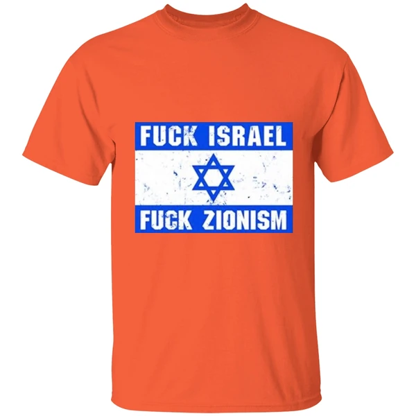 fuck israel fuck zionism 2024 vintage shirt orange
