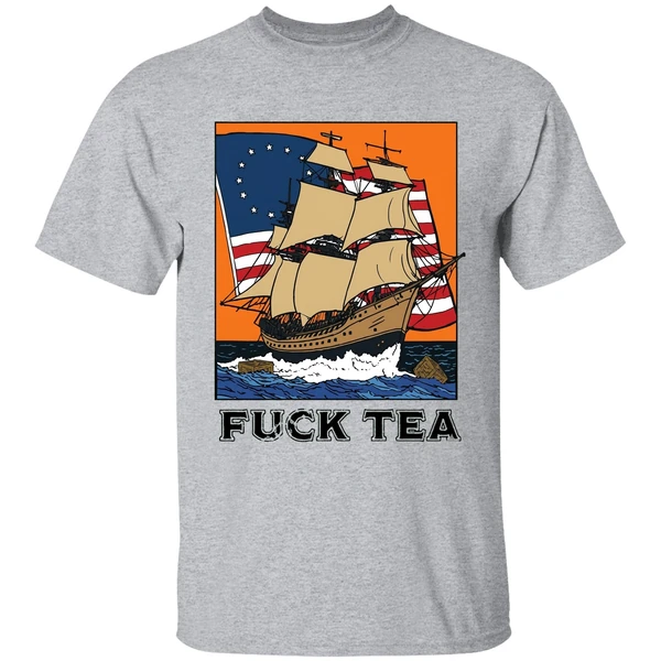 fuck tea shirt sportgrey