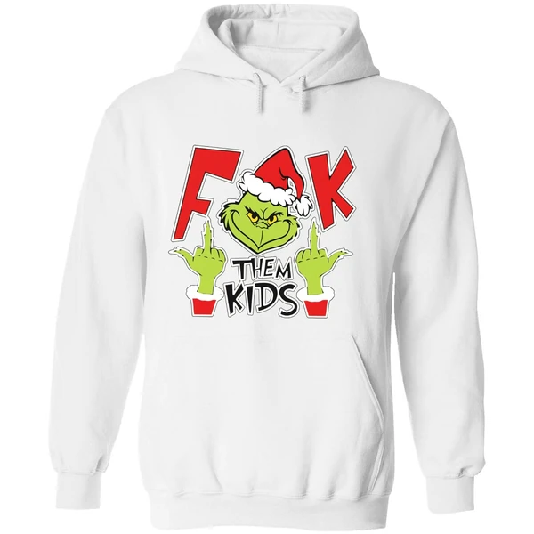 Fuck Them Kids Grinch Hoodie - Image 8