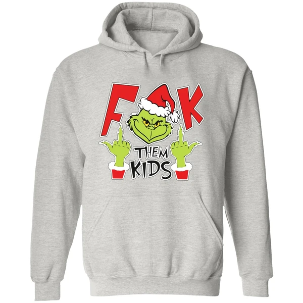 Fuck Them Kids Grinch Hoodie - Image 9