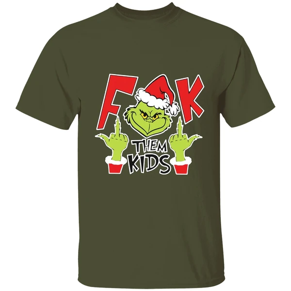 Fuck Them Kids Grinch Shirt - Image 4