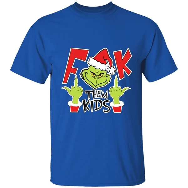 Fuck Them Kids Grinch Shirt - Image 8
