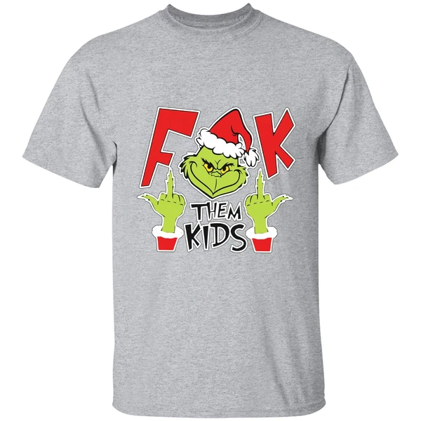 Fuck Them Kids Grinch Shirt - Image 9