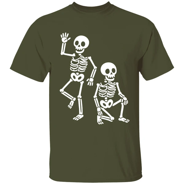 fuck trump skeleton halloween shirt militarygreen