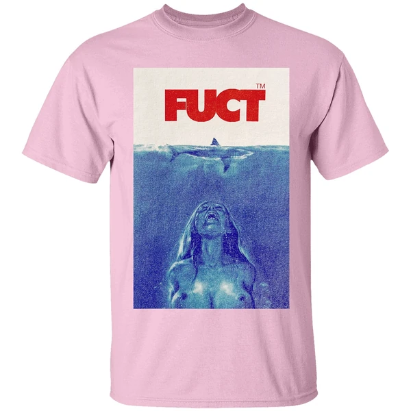 fuct jaws movie shirt lightpink