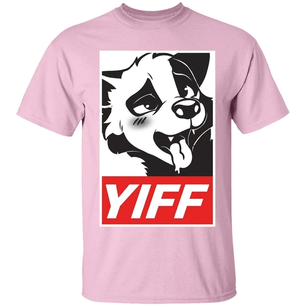 furry yiff shirt lightpink