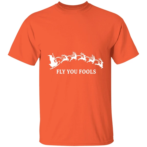 Gandalf Riding Reindeer Fly You Fools Christmas Lord Of The Rings Shirt - Image 5